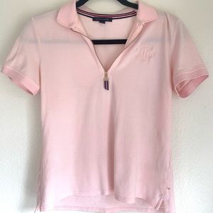 Tommy Hilfiger Short Sleeve Pink Shirt With Logo